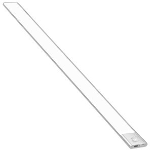 人感センサーライト 室内 LED バー ライト 充電式 3000mAh キャビネットライト 60cm 昼白色 超薄型設計 手元灯 マグネット LEDライト 配線工事不要 省エネ 長寿命 高感度 高輝度 部屋 玄関 廊下 キ