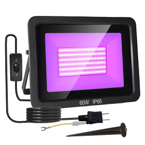  ubNCg 60W OCg O led ON/OFFXCb`t h@\IP66 UVCg ɔ^ ȃGl 1.75MR[h PSEKvOt Op Ɩ L Cg p[e