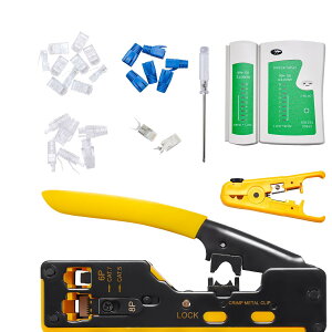 H CAT5/CAT6/CAT7 RJ45i8PjRJ12(6P)dbΉ ђʌ^ JVH y` ؒfRJ45RlN^Ή LAN`FbJ[ Jbg Xgbv H eX^[ 12PCS ђʎRJ45RlN^ ی