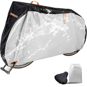 自転車カバー 防水 厚手 破れにくい 自転車 カバー 電動自転車 カバー サイクルカバー 420Dオックスフォード素材 29インチまで対応 反射ストライプ3枚 UVカット 防風 防雨 防埃 防雪 盗難防止
