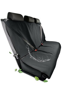 カーシートカバー 汎用 軽/普通車対応 丸洗いOK - 防水 吸汗 抗菌 消臭、取付簡単のシートエプロン、台湾製の機能性生地、肌に優しく快適、化学製品の臭いがしない - 後部座席 、ISOFIXチャイ