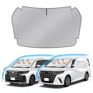 トヨタ 新型 アルファード ヴェルファイア 40系 フロントガラス サンシェード ALPHARD VELLFIRE 40 令和5年-現行 車用サンシェード UVカット 遮光シェード 日よけ ハンドルサンシェード 遮光 断熱