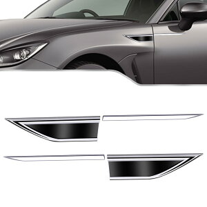 最新サイドボディステッカー 最新デザイン 全車種対応改造フェンド 金属メッキ 流線型デザイン 専用ロゴ 3Dデザイン 雰囲気変わり 飾りステッカー 外装アクセサリー 防水 耐摩耗 取り付け