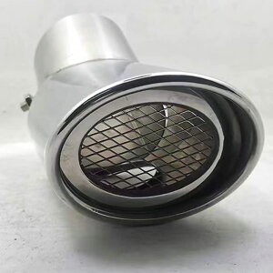 マフラーカッター 200系ハイエース/レジアスエース 1/2/3/4/5/6型適合 専用設計 シルバー