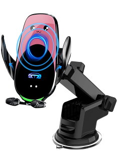 �ԍڃz���_�[ �X�}�z�z���_�[ 15W �}�����C�����X�[�d�� �ԃz���_�[�����J�� 360�x��] �z�Վ��������o����2��ގ��Ή� iPhone/Sony/SHARP/Samsung/Xiaomi/OPPO �Ȃ� �s���N