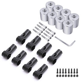 ★10%OFF→3492円★イレクターパイプ 車用ルーフキャリアバー スペーシアパイプ イレクターパイプ アタッチメント 内六角 取付用アルミ製アタッチメント アルミアタッチメントDIY 製作 で 車中泊 キャンプ や 釣り レジャーを快適に エブリィ