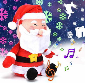 スノーフレークプロジェクター夜の光 ぬいぐるみ サンタクロース の おもちゃ xmas 音楽 クリスマス ミニ投影の装飾 キッズ ボーイズ 少女