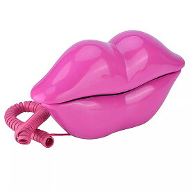 WX-3016口の唇形状 電話 電気 めっき ピンクおかしい リップ 電話 ファッショナブル な 番号記憶 機能 電話