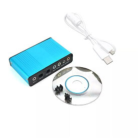Kebidu -外部 サウンド カー ド USB 2.0 6チャンネル 5.1光 サラウンド オーディオ pc ラップトップ デスクトップ用 コンバータ