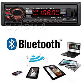 カー ステレオ オーディオ プレーヤー 12v Bluetooth sd/ USB /mp3fm 付き ダッシュボード aux レシーバー