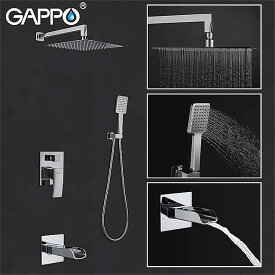 Gappo- バス と シャワー の 蛇口 セット レインヘッド ミキサー タップ 滝