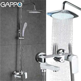 Gappo クローム ミキサー シャワー 水栓 セット レイン シャワー ウォーターフォール シャワー ヘッド バスタブ 水栓 g2448