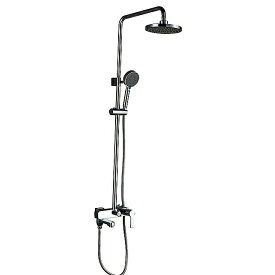 Gappo バスルーム シャワー 水栓 システム ミキサー タップ セット レイン シャワー ヘッド クローム