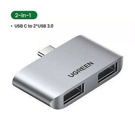 Ugreen usb c ハブ 2in1 タイプc 3.1に2 usb 3.0 5 5gbps スプリッタ macbook pro のマウス キーボード プリンタ usb wi-fi タブレット pc usb ハブ