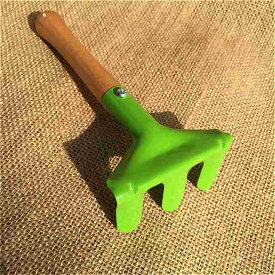 ホームタイプ3 ピース / セット ミニ ガーデン 熊手小さなシャベル花シャベル 木製 ガーデニング ツール かわいい 子供 の 庭 の ハンド ツール セット
