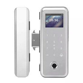 スマート ic カード と 指紋 ドア ロック パスワード リモコン オフィスフレームレス ガラス ドア プッシュやスライド ドア