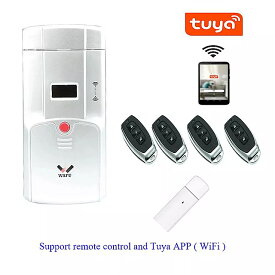 Tuya アプリ スマート リモコン 電気 錠いいえドリル穴インストール 指紋 パスワード はオプションです