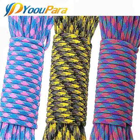 Yooupara 25ft * 30pcs パラコード 550 キャンプ サバイバル または diy ブレスレット など ため パラコード パラシュート コード ロープ