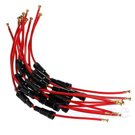 10個agc5 x 20mm 5x20 ヒューズ ホルダー ケース 22awg ケーブル付き インラインネジ