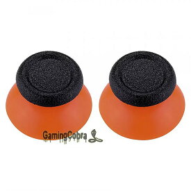 2個オレンジ黒交換用 ジョイスティック アナログの サムスティック コントローラー -p4J0124