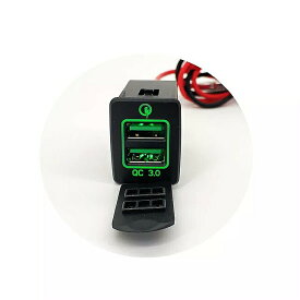 車 の Usb 充電器 USB コネクタ qc 3.0 高速充電 電圧 表示 日産 X-TRAIL 2014-2019