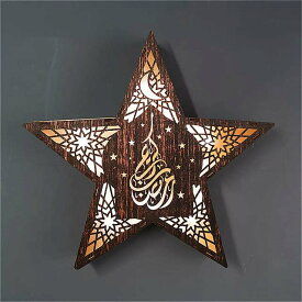 イードフェスティバル用のスターモデルled ランプ 壁 に取り付けられた 装飾 ライト 繊細な彫刻が施された星型の ライト ラマダン用の五芒星