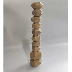 フライac おもちゃ - 子供 の創造的な木製ジェンガビルディングブロック色の石 知育 玩具 コールドトーン北欧スタイルを積層した ゲーム