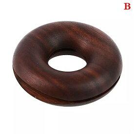 Bebech donuts黒のクルミ 木 製 シーリング クリップ クリエイティブ な無垢材のスナック クリップ