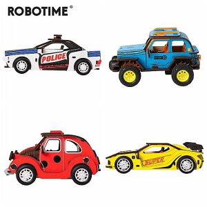 Robotime 4 種類慣性電源 3D 木製 puzzel車 モデル の構築 キット 子供
