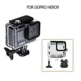 GoPro Hero9黒水中 防水 ケース ダイビング 保護 カ バー ハウジングのための囲碁 プロ 9アクション カメラ アクセサリー