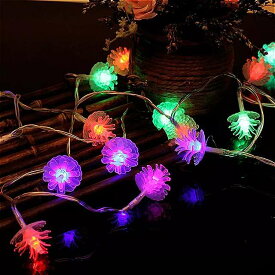 10 LED s 20 LED s 30 LED s 40 LED s松ぼっくり LED ストリング ライト ラマダン クリスマス ホリデー パーティー 結婚式 新年 装飾 花輪