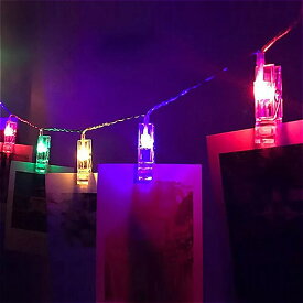 1.5 メートル/3 メートル/6 メートルバッテリー操作 led 花輪 カード フォトクリップ led ストリング の クリスマス ライト 結婚式 バレンタイン 装飾 ランプ