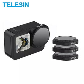 Telesin 3個ND8/pl ND16/pl ND32/pl レンズ フィルター のための1で2 GoPro9 Hero9偏光 フィルター アルミ 合金 フレーム 移動 プロ ヒーロー9