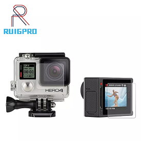 スクリーン プロテクター ウルトラクリア液晶 + カメラ 収納ガラス レンズ プロテクター フィルム GoPro Hero 4 シルバー カメラ プロ アクセサリー