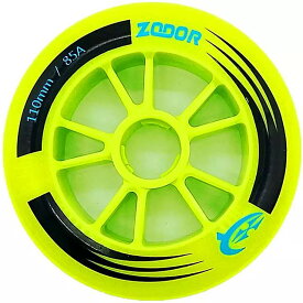 [110 ミリメートル 100 ミリメートル 90 ミリメートル] 85A 黄緑 インライン スピード スケート ホイール ZODOR グリップ レース マラソン ホイール 、 2 ピース/セット