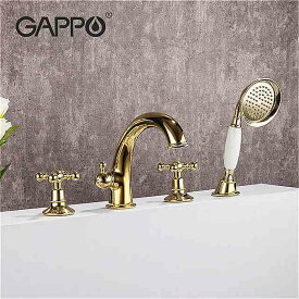 Gappo 高級 浴槽 の 蛇口 ゴールデン 浴室 の シャワー の 蛇口 シャワー セット の 滝 の 蛇口 の 水 ミキサー タップ