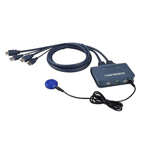 2ポートhdmi対応 スイッチ キーボード マウス usb 共有スイッチャースプリッタボックスと リモコン usb ケーブル HDMI-compatible KVM