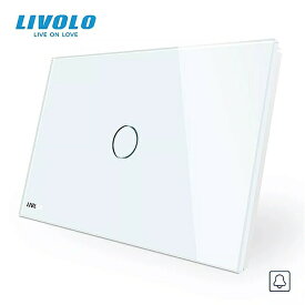 livolo 壁 スイッチ ドアベル リング スイッチ ガラス パネル 米国 標準 タッチ スクリーン ライト スイッチ led インジケータ
