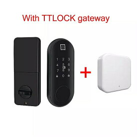 Ttlock bluetooth デッドボルト指紋 ドア ロック ic カード デジタル コード パスワード 電子 スマート ロック スマート ホームセキュリティシステム 用 ドア