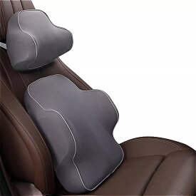 車の枕3Dメモリ泡暖かい首枕カーシート クッション ユニバーサル腰椎バック 自動車 の付属品