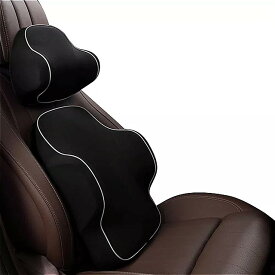 車の枕3Dメモリ泡暖かい首枕カーシート クッション ユニバーサル腰椎バック 自動車 の付属品