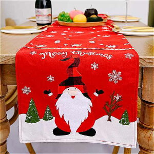 リネンの クリスマス 雪だるまの テーブル ランナー,アイスクリーム, クリスマス の 装飾 ,年