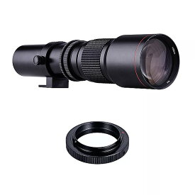 Nikon d3300 d3400 d3500 d5300 d5500用500 f/8.0-32 スーパー 望遠レンズ 手動ズーム tマウント から fマウント アダプターリング キット