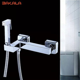 Bakala ビデ 正方形 クローム ビデ トイレ 蛇口 シャワー ポータブル 噴霧器 セット ホット コールド 蛇口 衛生 シャワー
