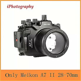 Meikon A7II A7R II 40M Underwater Waterproof Housing Case For Sony A7II A7R II A7S II w/ Fisheye Dome Port Lens