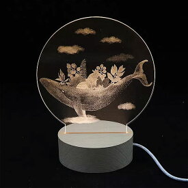 USB 電源彫刻 3D LED ムーン ランプ 夜景クリスマス ライト 雰囲気デスク ランプ 地球宇宙飛行士月光家の 装飾