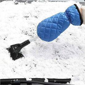 車 の雪のシャベル豪華な手袋に保温除雪霜と除氷ツール 車 載リトラクタブルシャベル