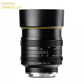カメラ レンズ Kamlan 50 ミリメートル F1.1-F16 II APS-C 大口径 マニュアル フォーカス レンズ ソニー NEX カメラ 8 要素 6 グループ