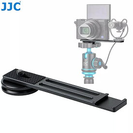 JJC Vlogging ビデオマイクコールド靴拡張ブラケット ソニー A6600 A6100 A6500 A6400 Vlog アクセサリー VideoMaker Interviewer