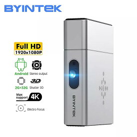 Byintek U50フルhd 1080p androidのwifiのスマート2 18k 3D 4 4k テレビ ポータブル ホームミニled dlp プロジェクター proyector 携帯電話